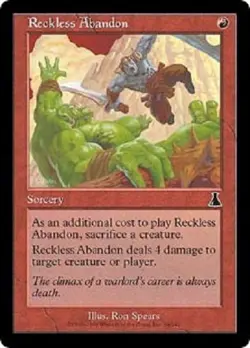 Reckless Abandon x4 Urza's Destiny MtG NM - Image 1