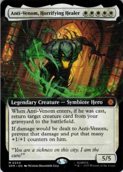 MTG Anti-Venom, Horrifying Healer (Extended Art) (244) | NM | Spider-Man {SPM} - Image 1