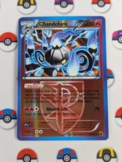 Pokemon TCG - Chandelure Reverse Holo 16 /116 - B & W Plasma Freeze - EXC - Image 1