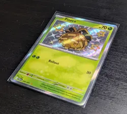 Pineco 099/091 Paldean Fates Baby Shiny Holo Rare Pokemon Card TCG - Image 2