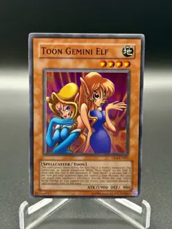 Yu-Gi-Oh! TCG Toon Gemini Elf DL6-EN001 Super Rare Lightly Played - Image 1