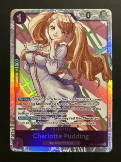 Charlotte Pudding One Piece CCG - OP11-070 SR A Fist Of Divine Speed English NM - Image 1