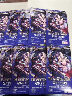 (10) One Piece TCG: The Azure Sea's Seven Sleeved Booster OP-14 English. - Image 4