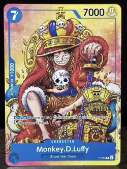 Monkey.D.Luffy (2nd Anniversary Stamped Promo) P-043 - One Piece TCG - English - Image 1