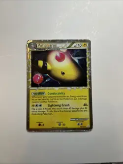 Pokemon TCG Ampharos Holo Ultra Rare Card 105/123 Prime HeartGold SoulSilver - Image 1