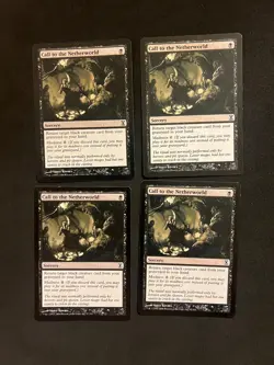 Call to the Netherworld x4 [Time Spiral] Magic MTG Cards NM/LP - Image 1