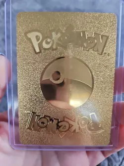 Mcharizard EX Gold Foil Fan Art Textured Collector Vinyl Pokemon Card HP230 - Image 2