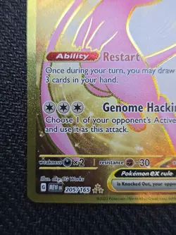 Pokemon Mew EX TCG Card 205/165Sv Scarlet & Violet 151 Series - Image 3