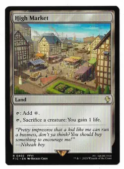 MTG High Market Final Fantasy Commander (FIC) Rare Magic Card #0402 Unplayed - Image 1