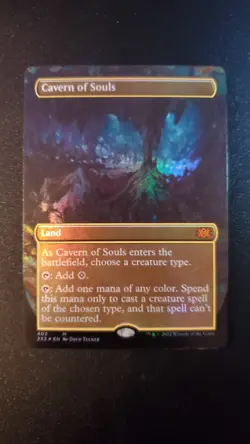 MTG Double Masters 2022 - Cavern of Souls - Borderless Foil NM - Image 1