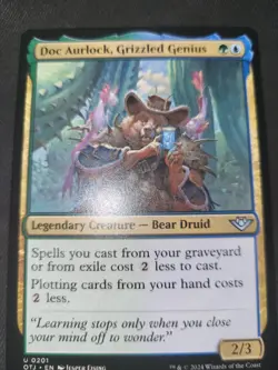 MTG Doc Aurlock, Grizzled Genius NM/ EX Outlaws of Thunder Junction - Image 1