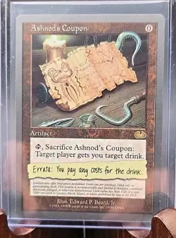 Ashnod's Coupon Unglued MTG Regular Lightly Played - Image 3