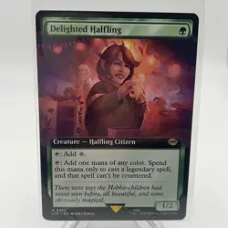 MTG Lord of the Rings Delighted Halfling Extended Art #363 LOTR Magic Unplayed - Image 1