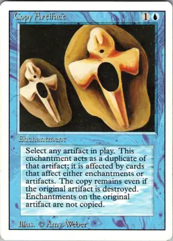 Copy Artifact Revised Edition Rare NM Magic: The Gathering Normal - Image 1