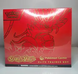 Scarlet and Violet Base Set POKEMON CENTER ELITE TRAINER BOXES PC ETB SEALED 820650853418 - Image 2