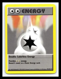 💥 Double Colorless Energy | Pokemon TCG 1999 | (Shadowless Base Set) # 96/102 - Image 1
