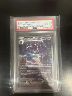 Pokemon TCG Hydreigon EX 169/086 White Flare SIR, PSA 10 Gem MT - Image 1