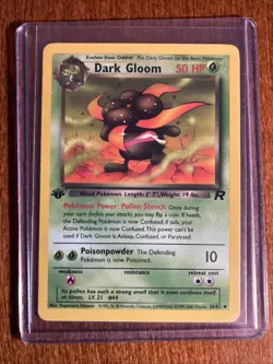[LP+] 2000 Pokemon Team Rocket Dark Gloom 1st Edition #36/82 Uncommon - Image 1