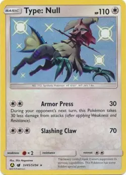NM-Mint, English - 1 x Pokemon Type: Null - SV45/SV94 - Shiny Holo Rare Hidden F - Image 1