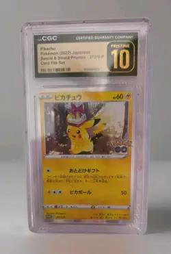 2022 Japanese Pokemon Go Pikachu Sword & Shield Promo 272/S-P CGC Pristine 10 - Image 1