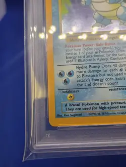 Pokemon Base Set Unlimited Blastoise 2/102 Holo Rare NM-MT PSA 8 - Image 5
