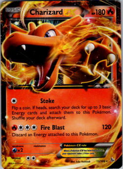 Charizard EX Pokemon XY-Flashfire Ultra Rare 11/106 - Image 1