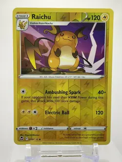 Raichu 050/195 - Reverse Holo Uncommon - Silver Tempest Pokemon - NM - Image 1