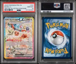 2025 POKEMON PRE EN-PRISMATIC EVOLUTIONS #167 EEVEE EX PSA 10 - Image 3