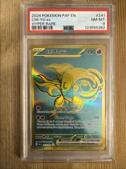 Chi-Yu ex 241/091 - Paldean Fates Pokemon TCG Shiny Holo Rare PSA 8 - Image 1