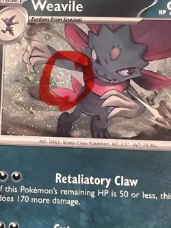 SWIRL‼ Pokemon TCG Weavile 021 Phantasmal Flames Black Star Promo cosmos Holo - Image 1