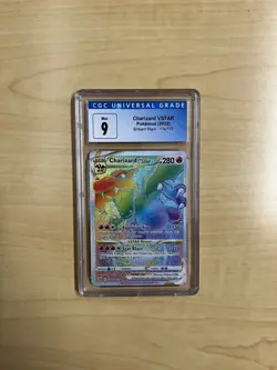 Pokemon Charizard V Star Rainbow Secret Rare 174/172 CGC 9 Mint Brilliant Stars - Image 2