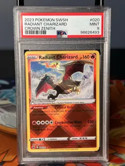 Radiant Charizard 020/159 Pokemon Crown Zenith Holo Graded PSA 9 - Image 3