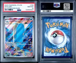 2025 POKEMON JTG EN-JOURNEY TOGETHER ILLUSTRATION RARE #162 WAILORD PSA 10 - Image 3