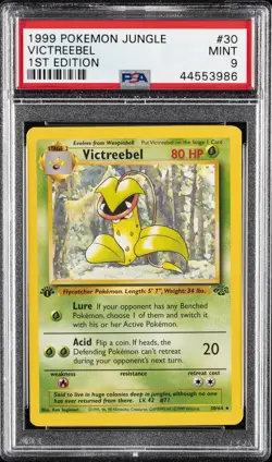 1999 POKEMON JUNGLE 1ST ED #30 VICTREEBEL PSA 9 - Image 1