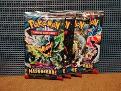 Pokemon TCG Twilight Masquerade Booster Pack Art Bundle (Set of 4) - Image 1