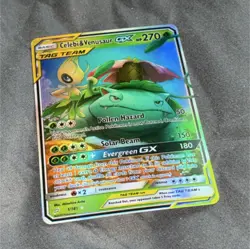 Pokemon TCG Celebi & Venusaur GX TAG TEAM Ultra Rare 1/181 Sm-Team Up Holo - Image 1
