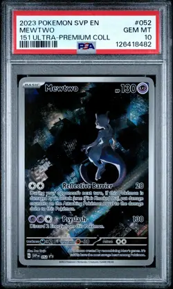 POKEMON 151 ULTRA PREMIUM COLLECTION MEWTWO EX #052 PSA 10 GEM MINT #126418482 - Image 1
