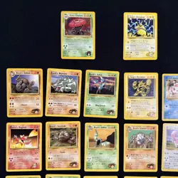 Pokemon WOTC Unlimited GYM HEROES and GYM CHALLLENGE Sets NEAR COMPLETE LP/MP - Image 4