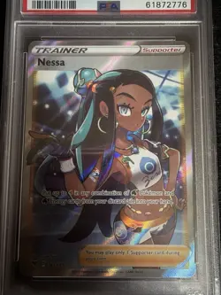 Nessa 183/185 PSA Mint 9 Full Art Ultra Rare Pokemon Vivid Voltage 2020 - Image 3