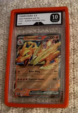 2024 POKEMON SVP PROMO SUPER-PREMIUM COLLECTION #161 CHARIZARD EX Graded 10 GM - Image 1