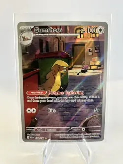 Pokemon TCG Gumshoos 153/132 Meg en Mega Evolution Illustration Rare Card - Image 1