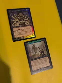 Gempalm Polluter & Dark Supplicant. MTG 2 card. Legions. Old Vintage FOIL - Image 1