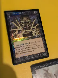 Gempalm Polluter & Dark Supplicant. MTG 2 card. Legions. Old Vintage FOIL - Image 5