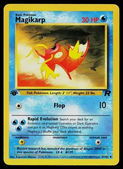 Pokemon Card - Magikarp Team Rocket 47/82 Uncommon 1st Edition - Image 1