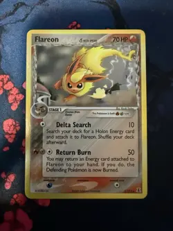 Pokemon TCG Flareon EX Delta Species Holo Rare Card 5/113 Vintage NM - Image 1