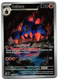 Boldore 128/086 - Pokemon TCG White Flare Illustration Rare 2025 Holo - NM Card - Image 1