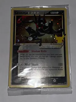 Sealed Pokemon Greninja TCG Gold Star Holo Card SWSH144 Celebrations Promo - Image 2