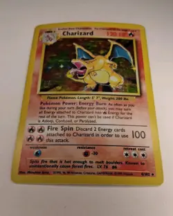 Pokemon TCG Base Set Charizard 4/102 Holo Foil Card - Image 1