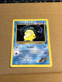 Pokemon TCG Sabrina's Psyduck Gym Challenge Unlimited Common Card 99/132 - Image 1