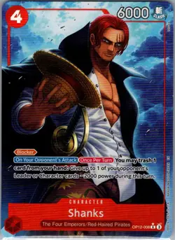 Shanks (Alt Art) OP12-008 English Legacy of the Master - One Piece Card - NM - Image 1